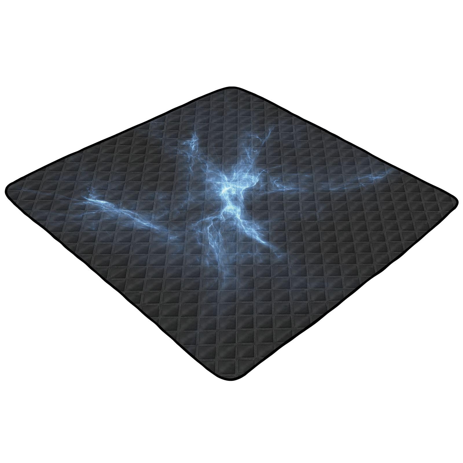 Kigai Lightning Blue Baby Play Mat for Floor and Playpen 50x50 inch Non-Slip Baby Activity Playmat Waterproof Foldable Crawling Mat for Infants Toddlers