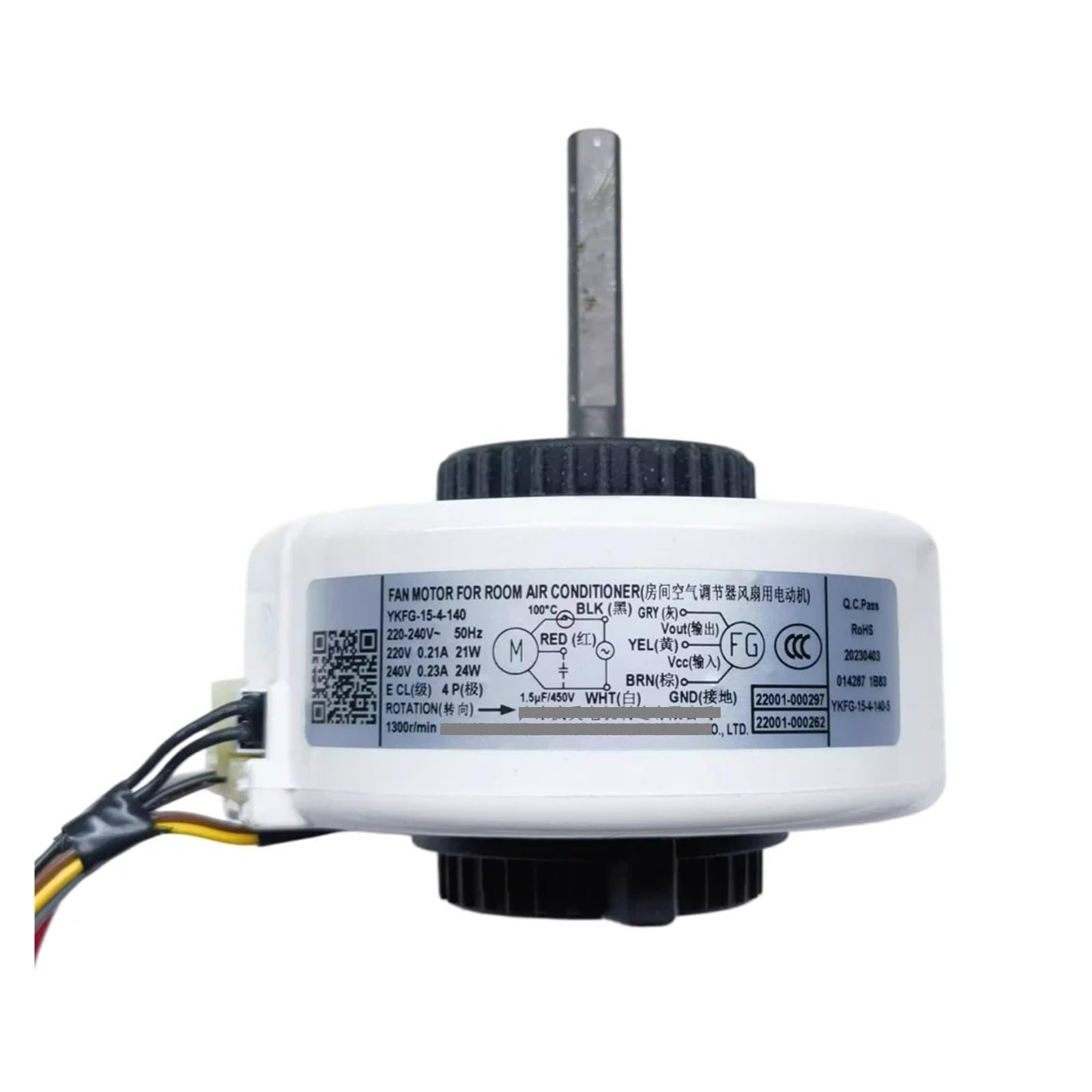 CHFOUGNE YKFG-15-4-140 203-240V Indoor Unit AC Fan Motor For Air Conditioner