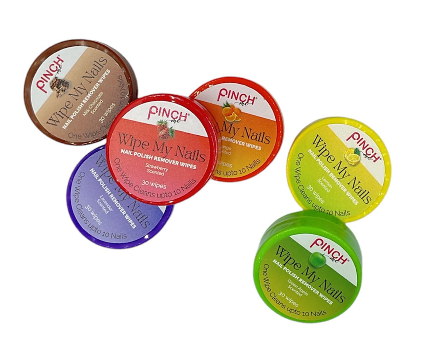 Pinch Me Wipe My Nails Nail Polish Remover Wipes, Assorted Scents, (Pack of Any 1), 30 Wipes per Pack-image-14