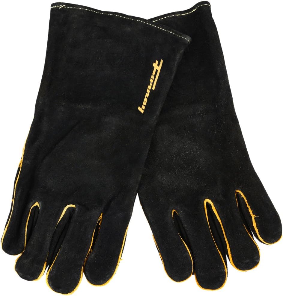 Forney mens Welding Gloves, Black, Large US Welding Safety Gloves