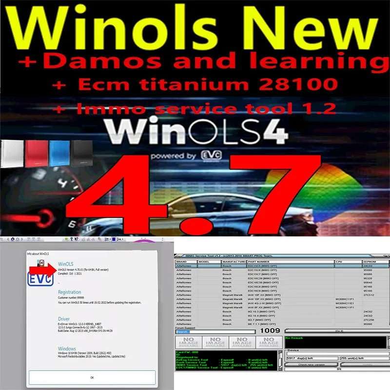 Image of Fastlink;Advanced ECU Tuning Software: WinOLS 4.7 Full Activation, Multi-Language Support, Damos & ECM Titanium Included