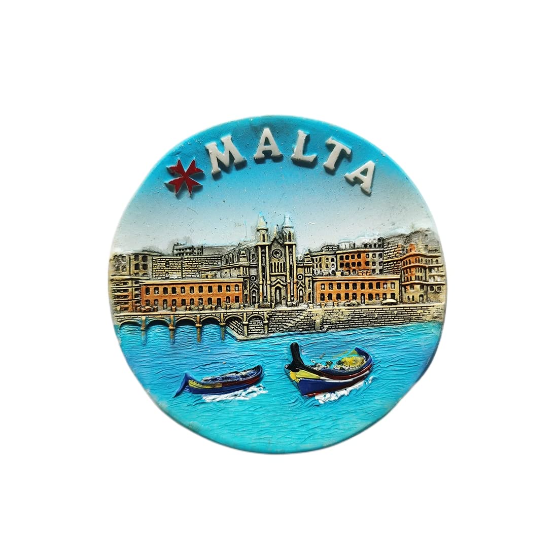 Malta - Magnete da frigorifero 3D per souvenir, collezione di decorazioni per la casa e la cucina