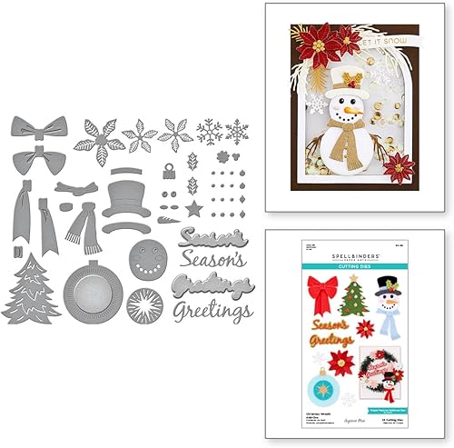 Miniatura 2 de Spellbinders Suzanne Hue, metal para coronas de Navidad