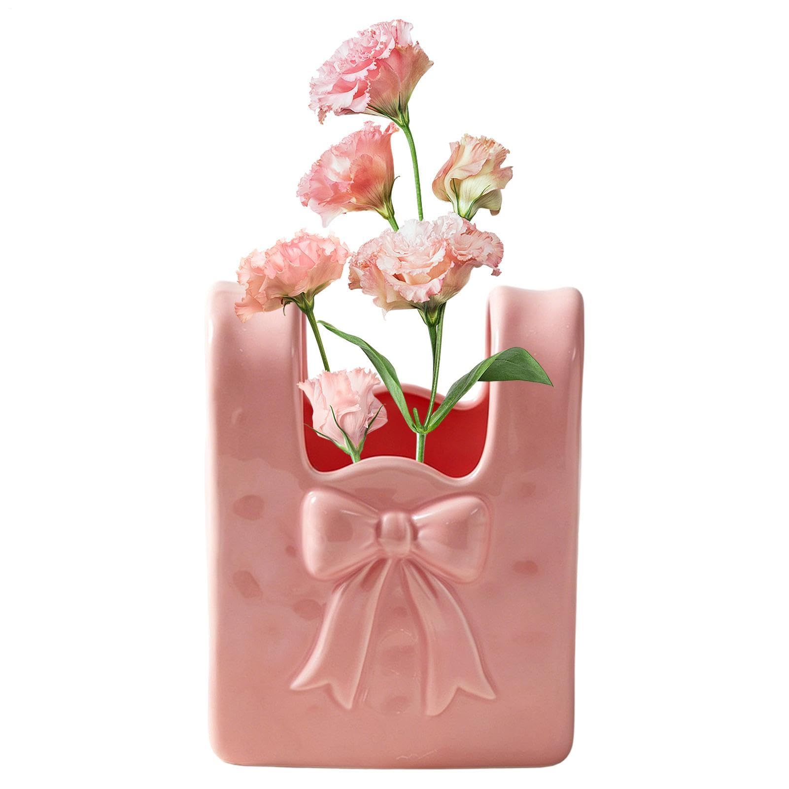 Vase à fleurs nœud en céramique pour salon et chambre moderne