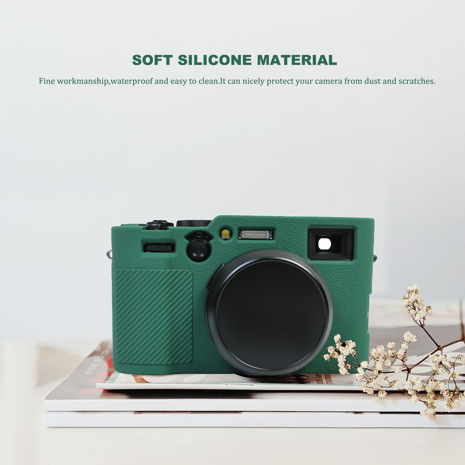 Custodia In Silicone Per Fujifilm X100VI – Copertura Morbida Effetto Pelle, Borsa Protettiva