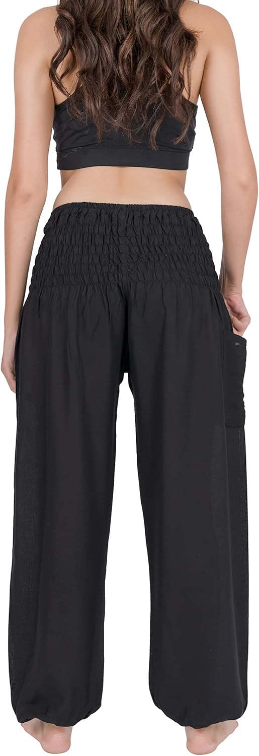 CHAINUPON Harem Pants Women Flowy Trouser Yoga Boho Hippie Clothes - Image 4