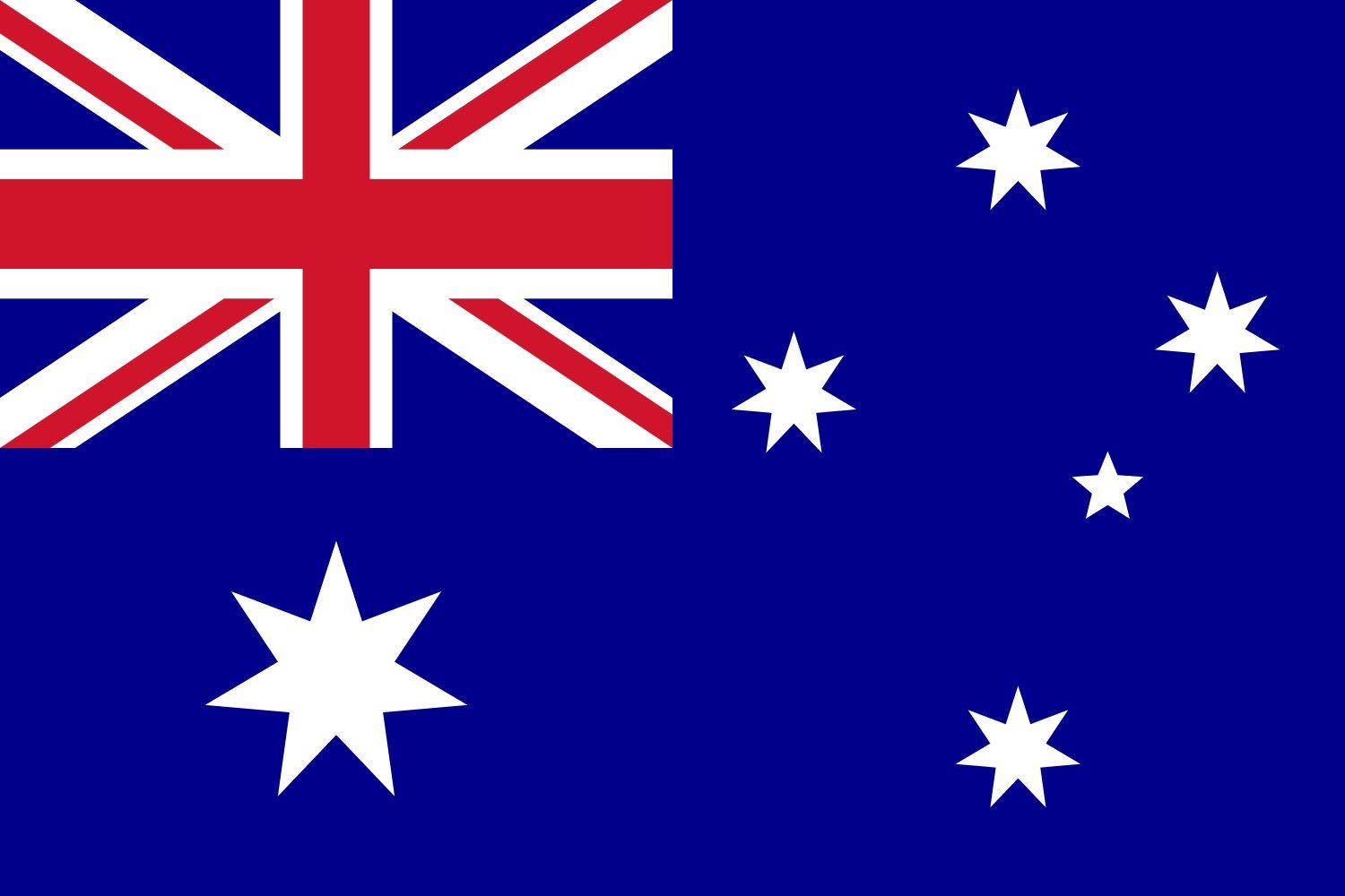 Drapeau de l'Australie 1.5m² finition premium grand format paysage