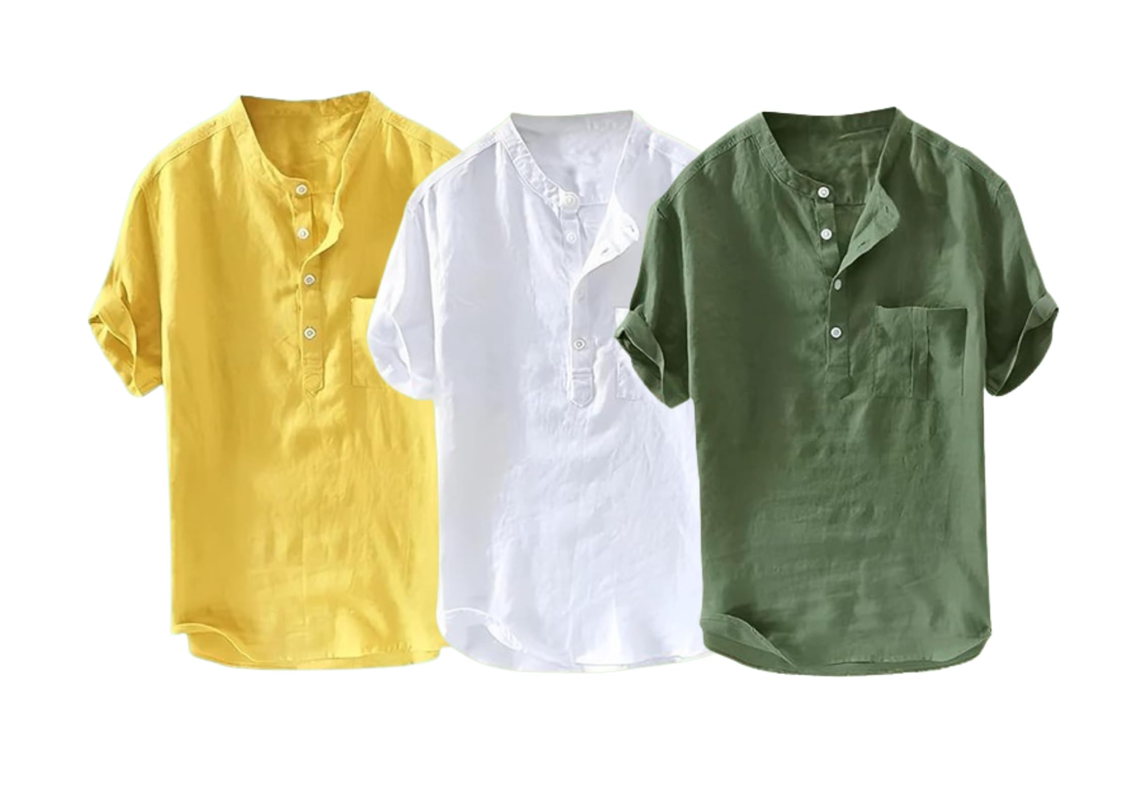 Men’s Cotton Casual Kurta Combo Pack of 3 | Box Pocket Design | Regular Fit | Ethnic Wear Kurta for Men Availabel Size M:38,L:40,XL:42-picture-49