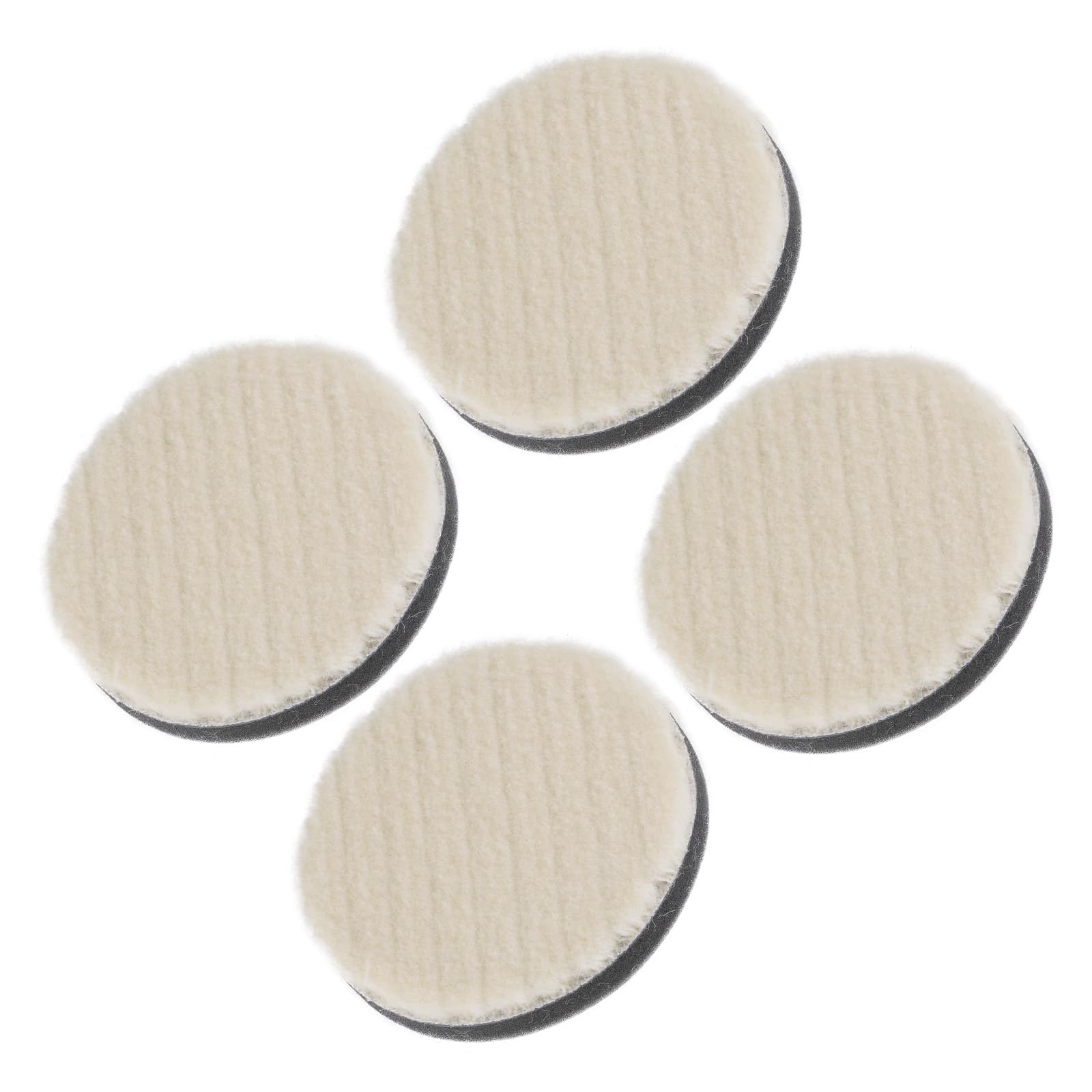 CoCud Wool Felt Sponge Polishing Pad, 3" Diameter, Wool Polishing Pad with a Thickened Sponge Buffing Wheel