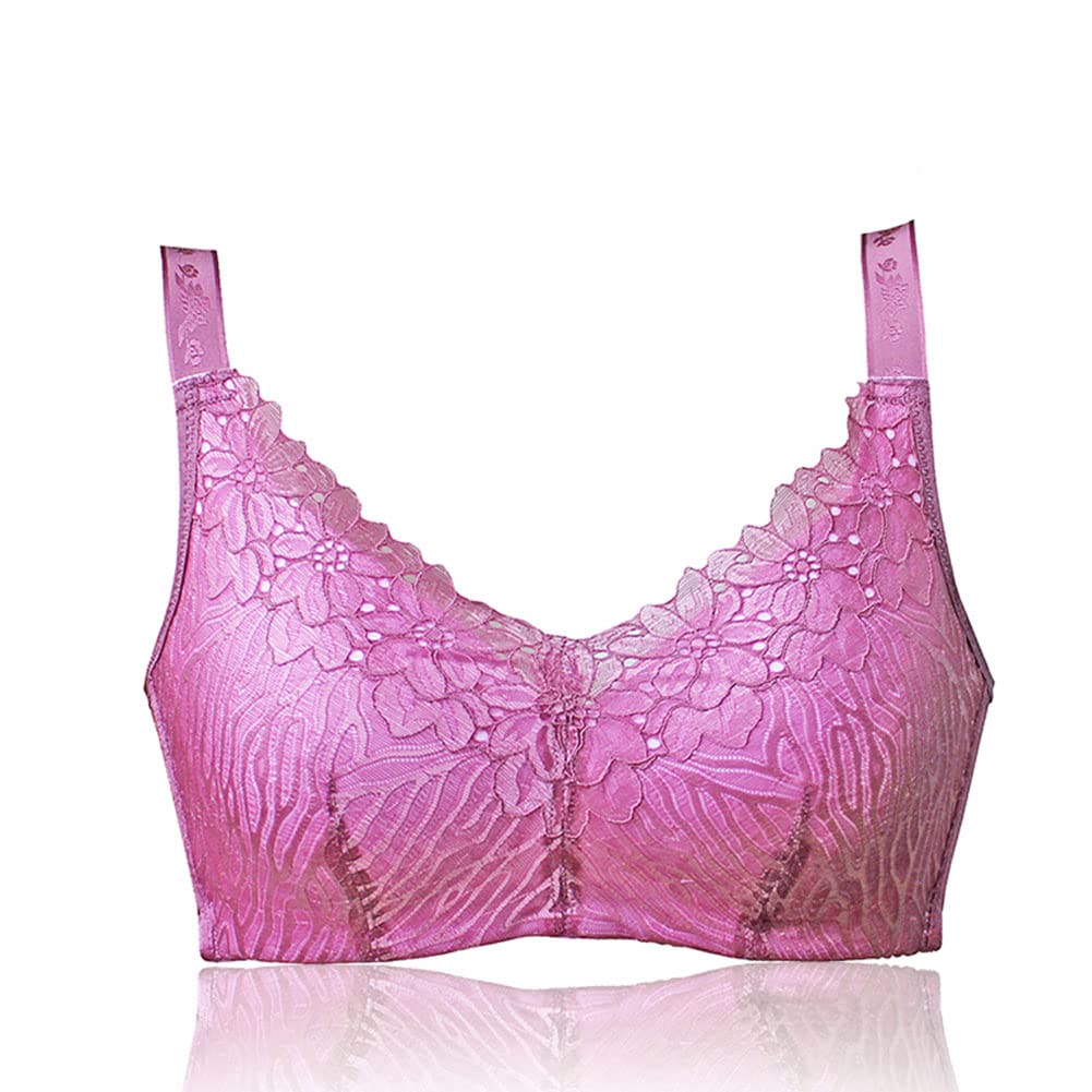 Sendyou Women's Purple Pocketed Mastectomy Bra For Breast Prosthesis Inserts Forms Sy66 (, 38C)