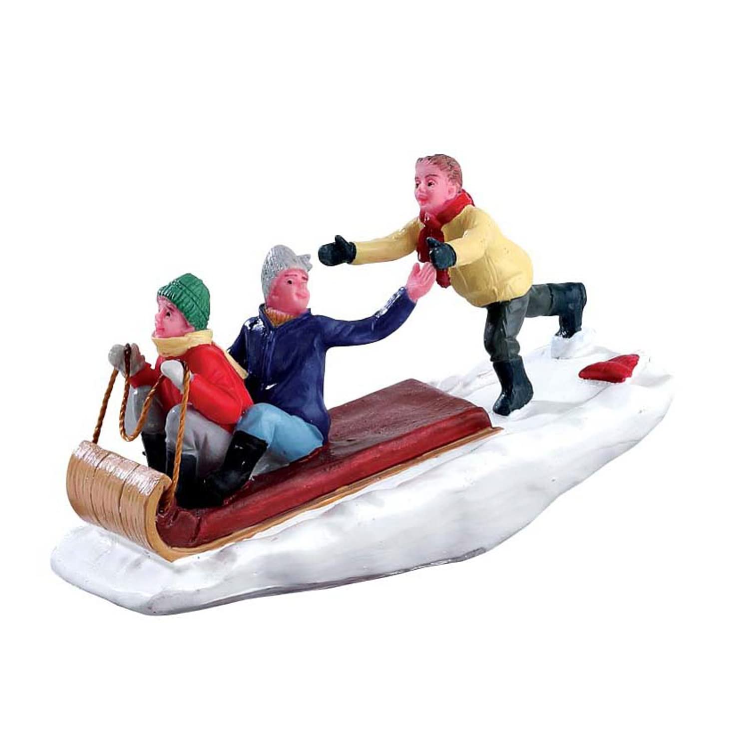 Lemax Multi Colored Village Collection Toboggan Trouble #42248