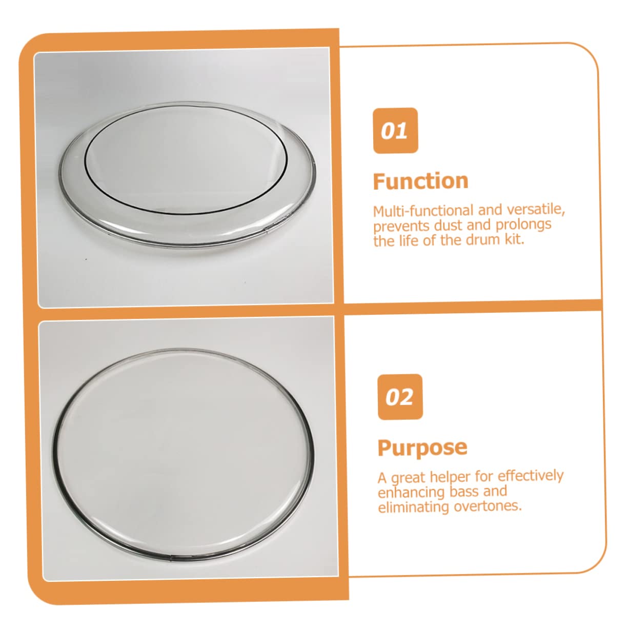 COSMEVIVI Snare Drum Head Multi-functional Drum Skin for Drums Aluminum Alloy Drum Professional Drum Accessory