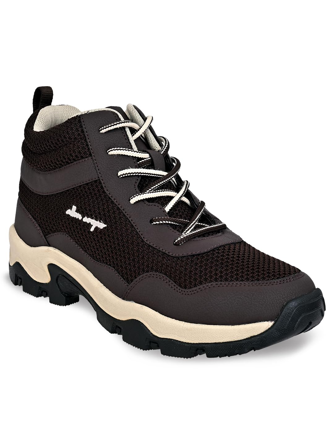 Men's Sports Trekking & Hiking,Biking,Walking Shoes with Rubber Outsole & Memory Foam Insole Lace-Up Shoes for Men's(ACSS-252|Black|Beige|LightGrey Size-6,7,8,9,10)