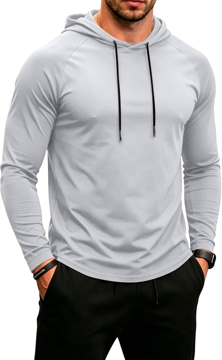 Sun Hoodie Mens Lightweight Hoodies for Men Long Sleeve Slim Fit T-Shirt Comfortable Fishing Clothes