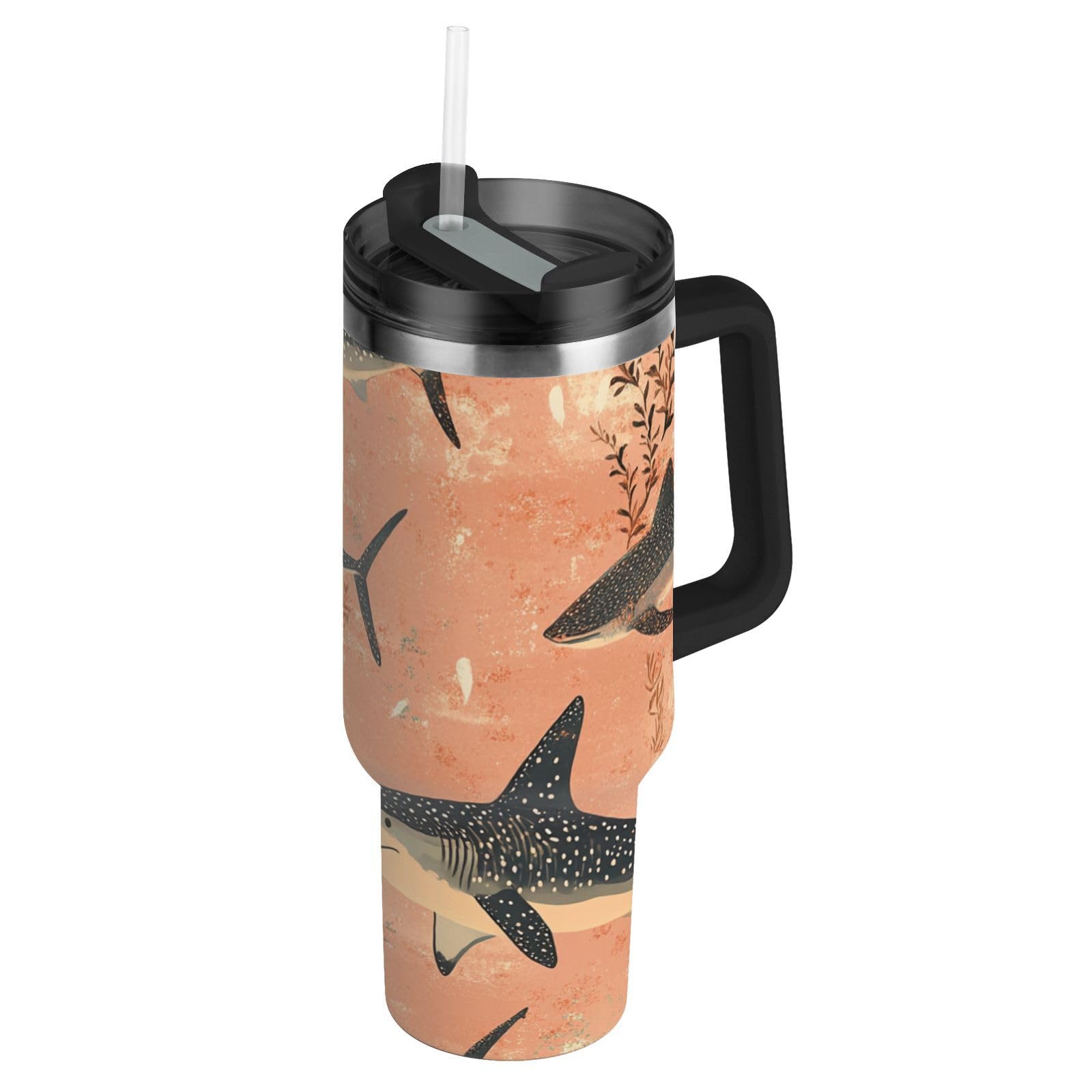 Vacuum Wide Mouth Kids Water Bottle For School with Lid and Straw Coffee Travel Mug Spill Proof Leak