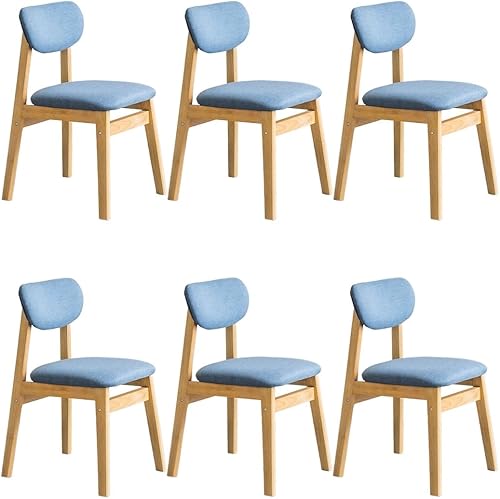 Miniatura 13 de YVYKFZD Juego de sillas de comedor, sillas de cocina de madera maciza, silla de comedor tapizada con respaldo curvo, silla de sala de estar con Gris