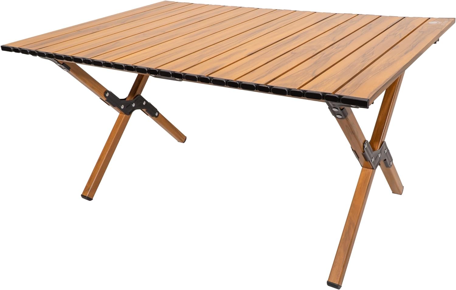 STAR WORK Folding Camping Table Portable Picnic Table Aluminum Folding Table with Easy Carrying Bag for Outdoor, Camping, Beach, BBQ, Party (Beige)