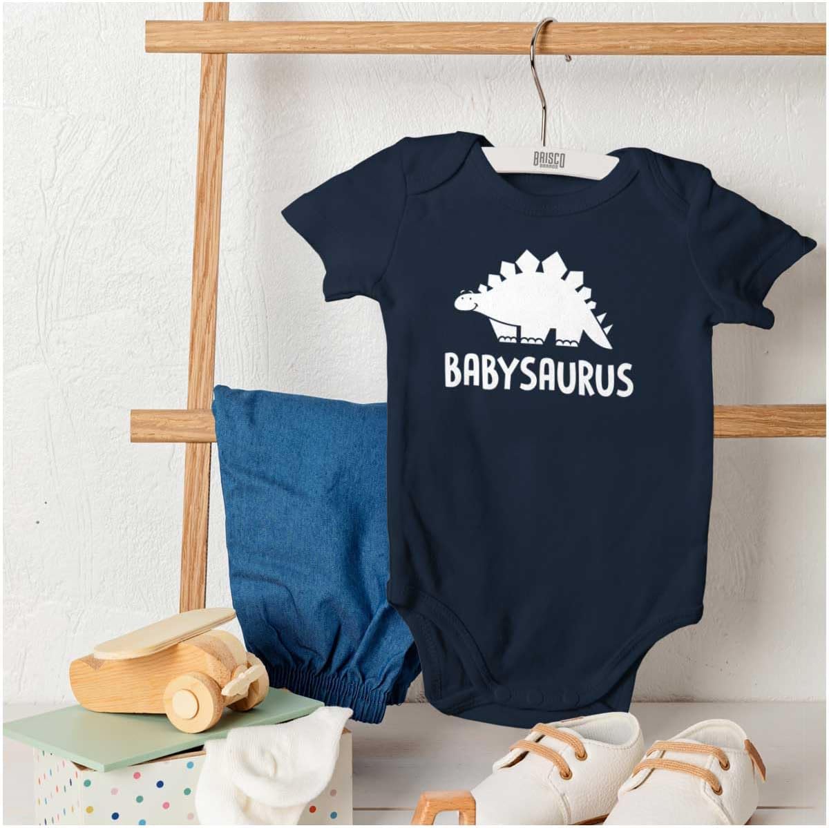 Brisco Brands Babysaurus Adorable Little Dinosaur Baby Bodysuit Jumper Boys