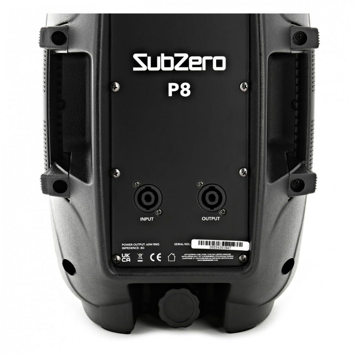 SUBZERO 8-Zoll-Passiv-PA-Lautsprecher 240W Leichtgewicht, schwarz
