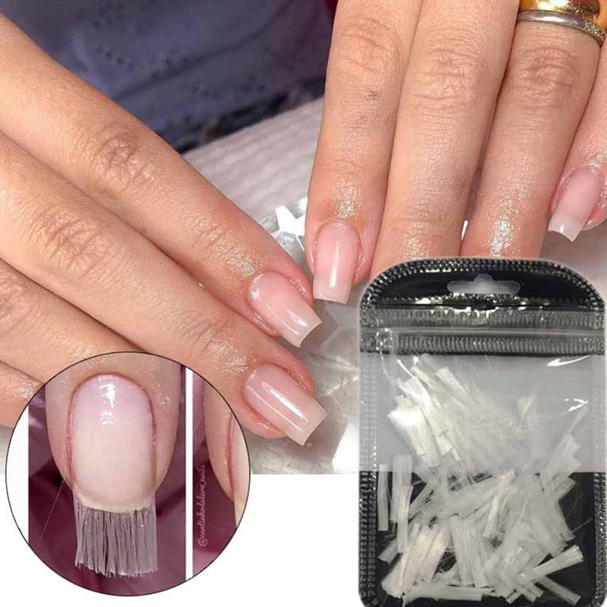 Didiseaon Nail Extension Fiber Women's Manicure Fiber Safe Easy to Use for Nail Art Learners