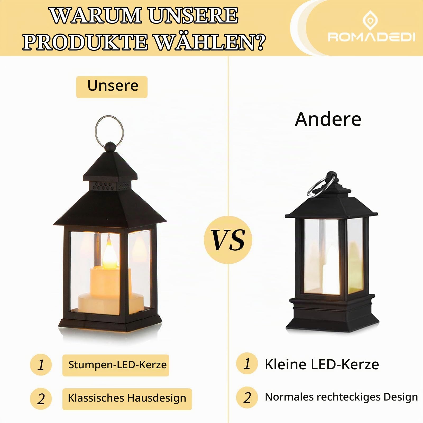 Romadedi Orientalische Mini Laterne Schwarz, 20er Set, Metall | Zum Aufhängen,für Hochzeit, Ramadan, Weihnachten, Garten, Balkon, Outdoor-Bereich und Tischdeko