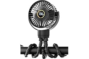 3.5" Rechargeable Stroller Cooling Fan for Enhanced Baby Comfort