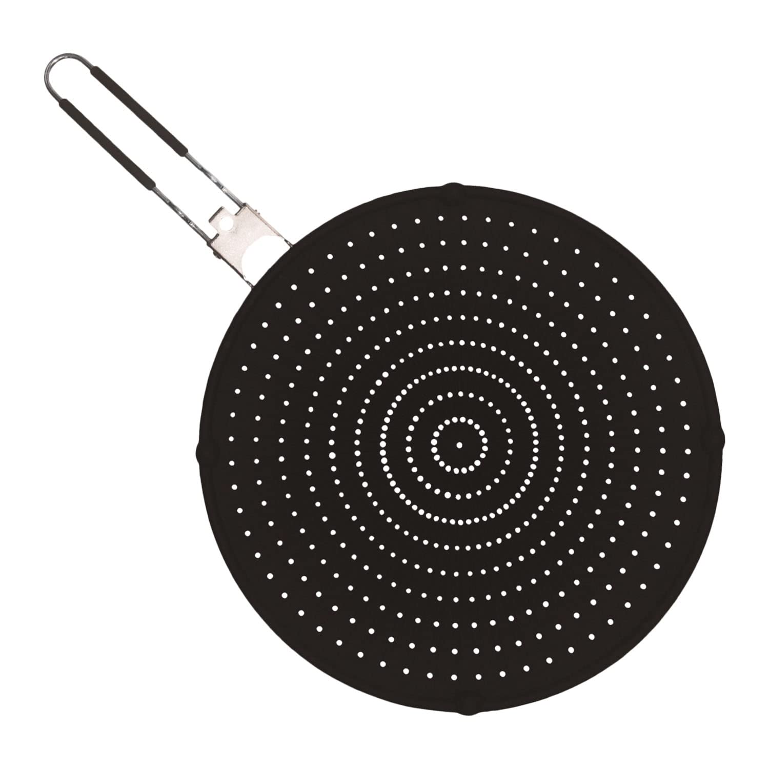 Paraschizzi Per Padella In Acciaio Inox 30cm - Con Manico Pieghevole In Silicone, Universale - Foto 10