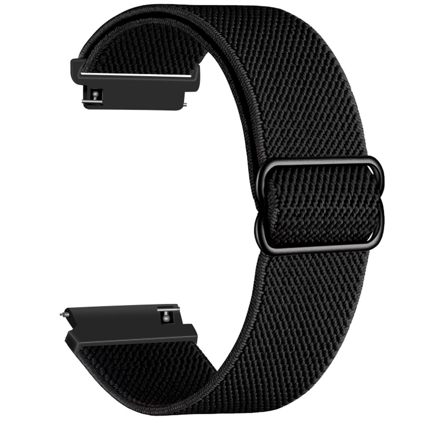 HABITZ 22mm nylonowy pasek kompatybilny for Huawei GT 2 GT2 Pro paski do zegarków zamienniki bransoletka Honor Magic 1 2 46mm GS Pro zegarek męski pasek do zegarków (Color : Noir, Size : For Huawei