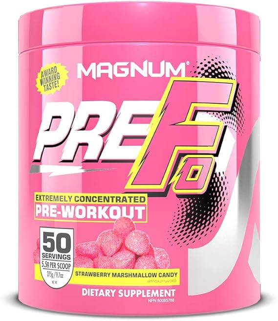 Amazon Com Magnum Nutraceuticals Pre Fo Pre Workout Powder 50 Servings Strawberry Marshmallow Health Household