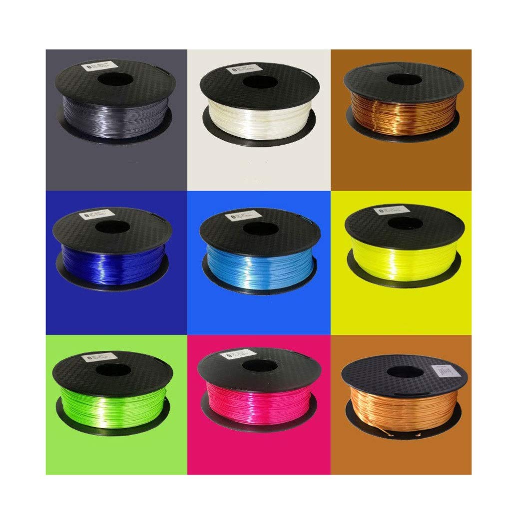 Hello Wysokowydajny filament PLA 1,75 mm / filament do drukarek 3D / wygląd jedwabiu, złoty, srebrny, czerwony, miedziany, kolor metaliczny / opcjonalny (1 kg) używany do drukarek 3D i pisaków 3D
