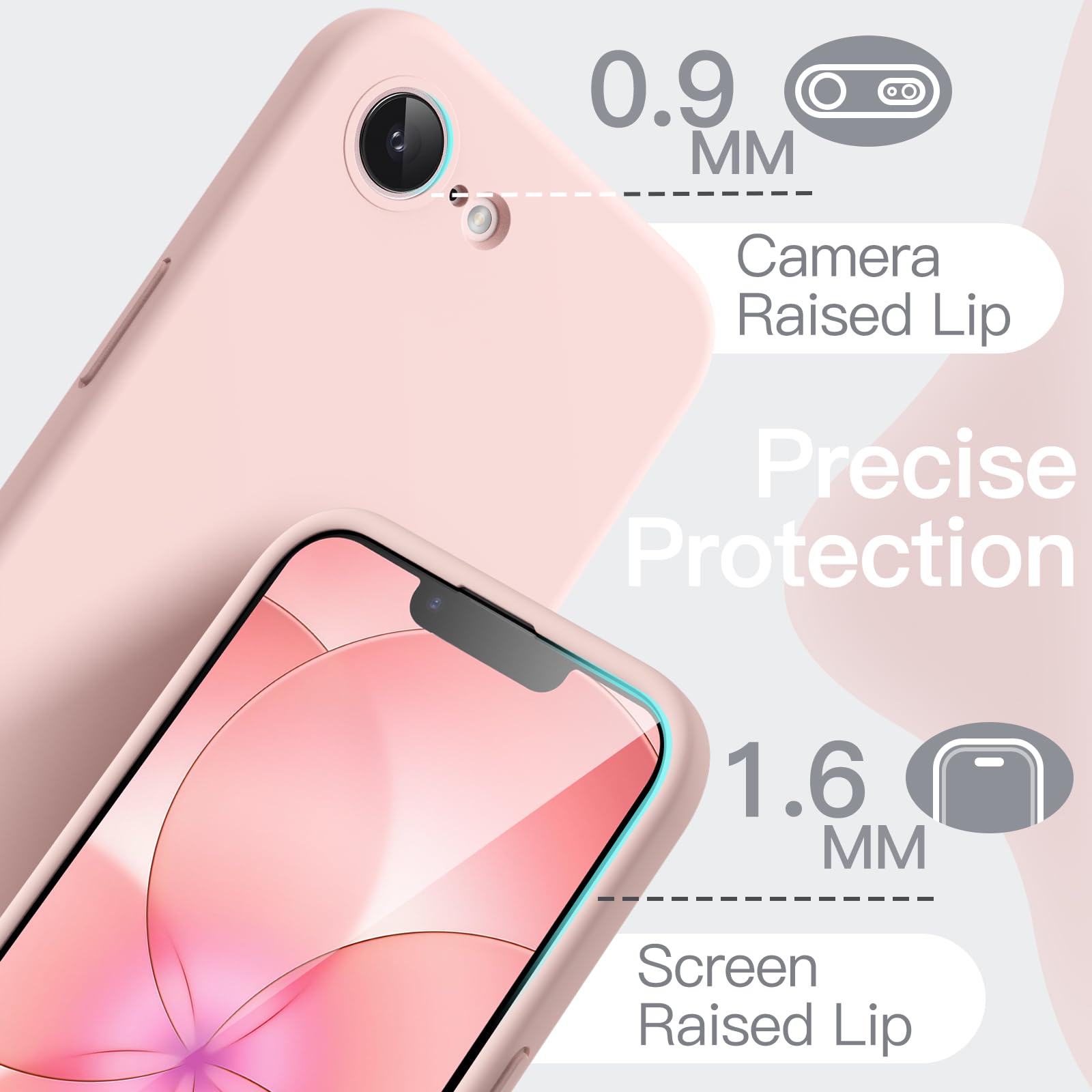 Amazon.co.jp: JETech iPhone 17e/16e用 シリコンケース (ソフトピンク