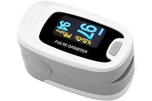 CONTEC CMS50NA Pulse Oximeter, Fingertip Blood Oxygen Saturation Monitor SpO2 and PR...