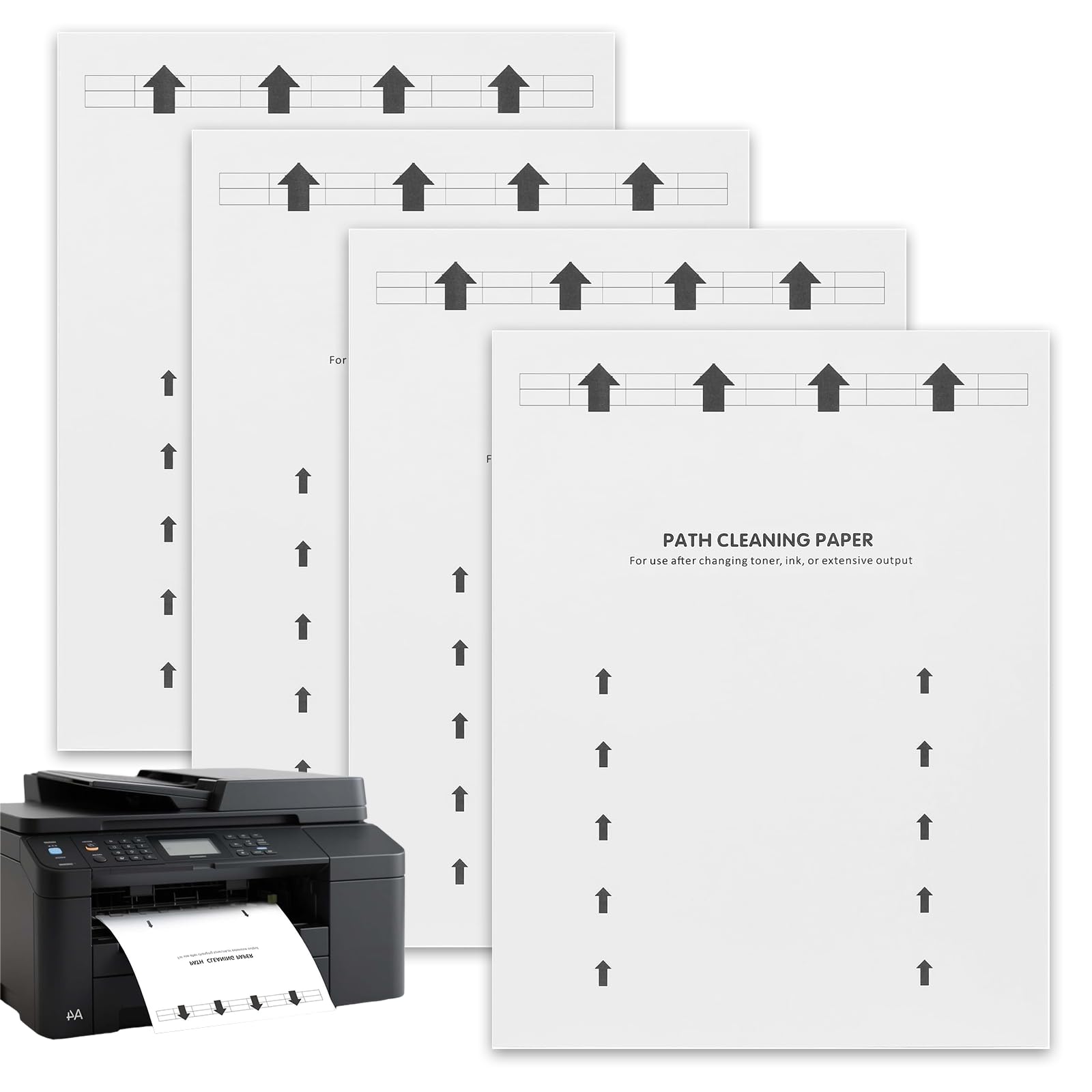 Printer Cleaning Sheets 15-Pack【Removes Ink, Dust, Dirt & Debris】8.5 x 11"