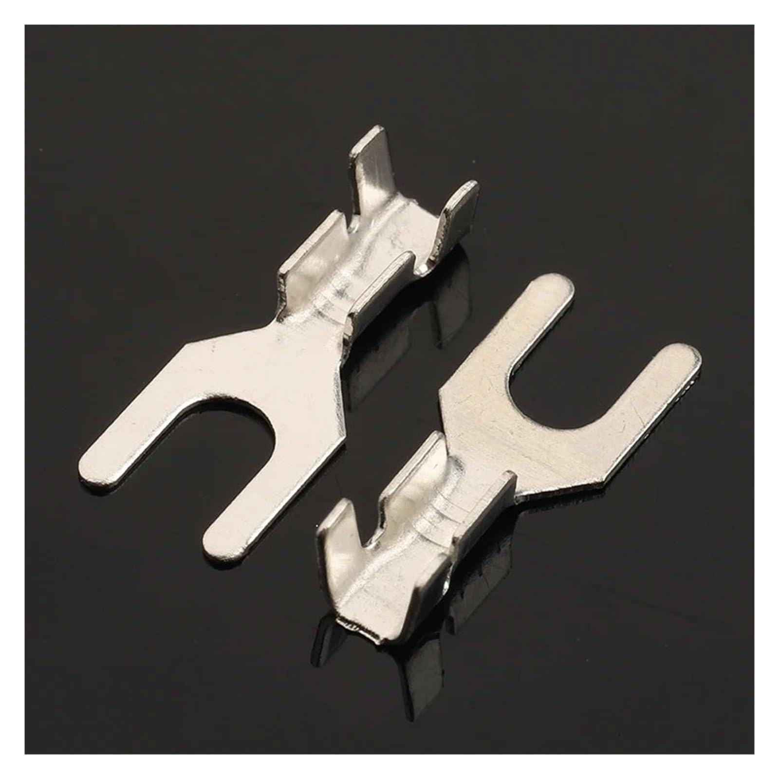Connettori for cavi, 50 pezzi Terminale a forcella a crimpare pressato a freddo Capocorda di messa a terra DJ4413-3.2B(500 pcs)
