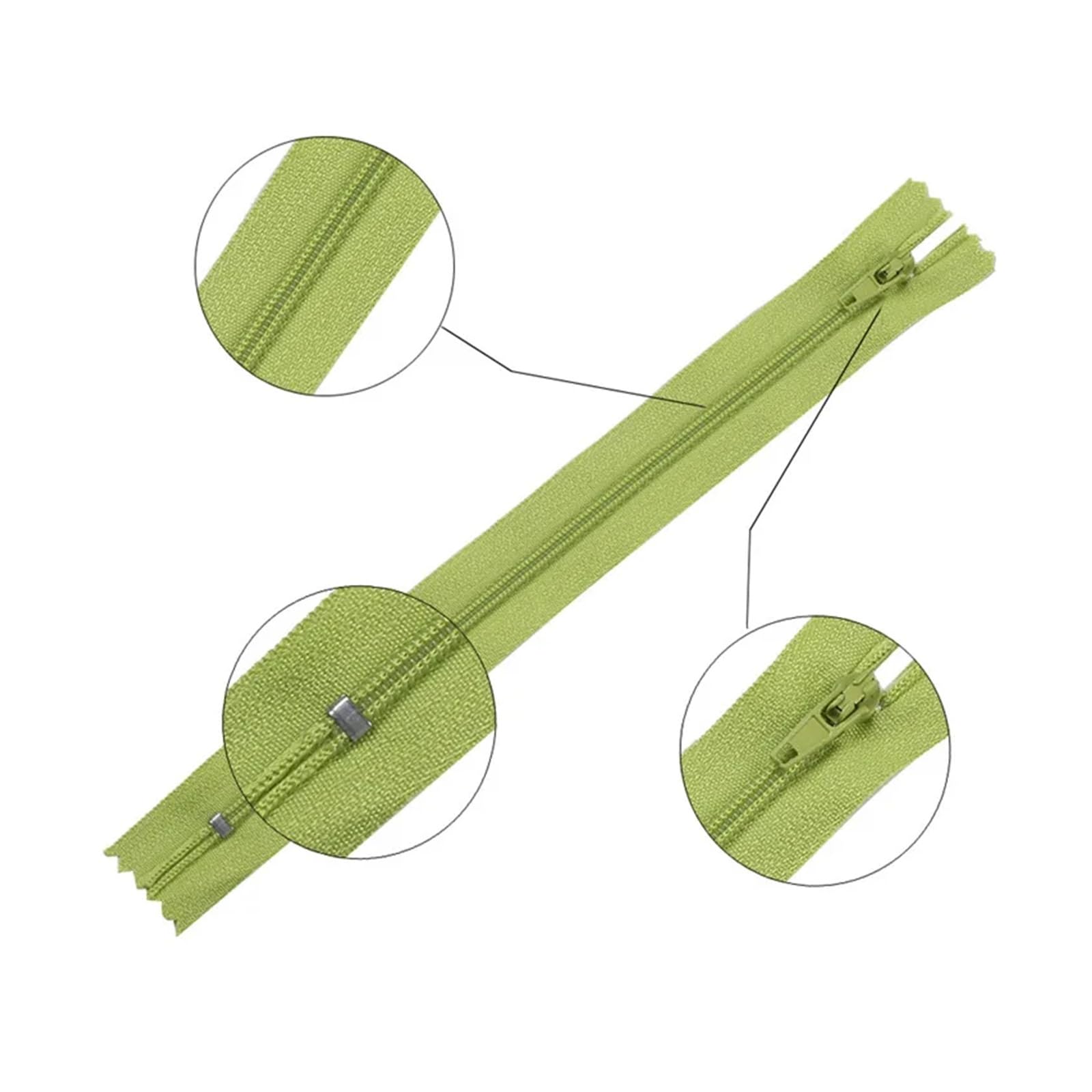 Cremalleras De Nailon En Longitudes Y Colores Surtidos - Cremalleras A Granel Para Hacer Bolsas, Fundas, Fundas De Almohada Y Proyectos De Manualidades De Costura