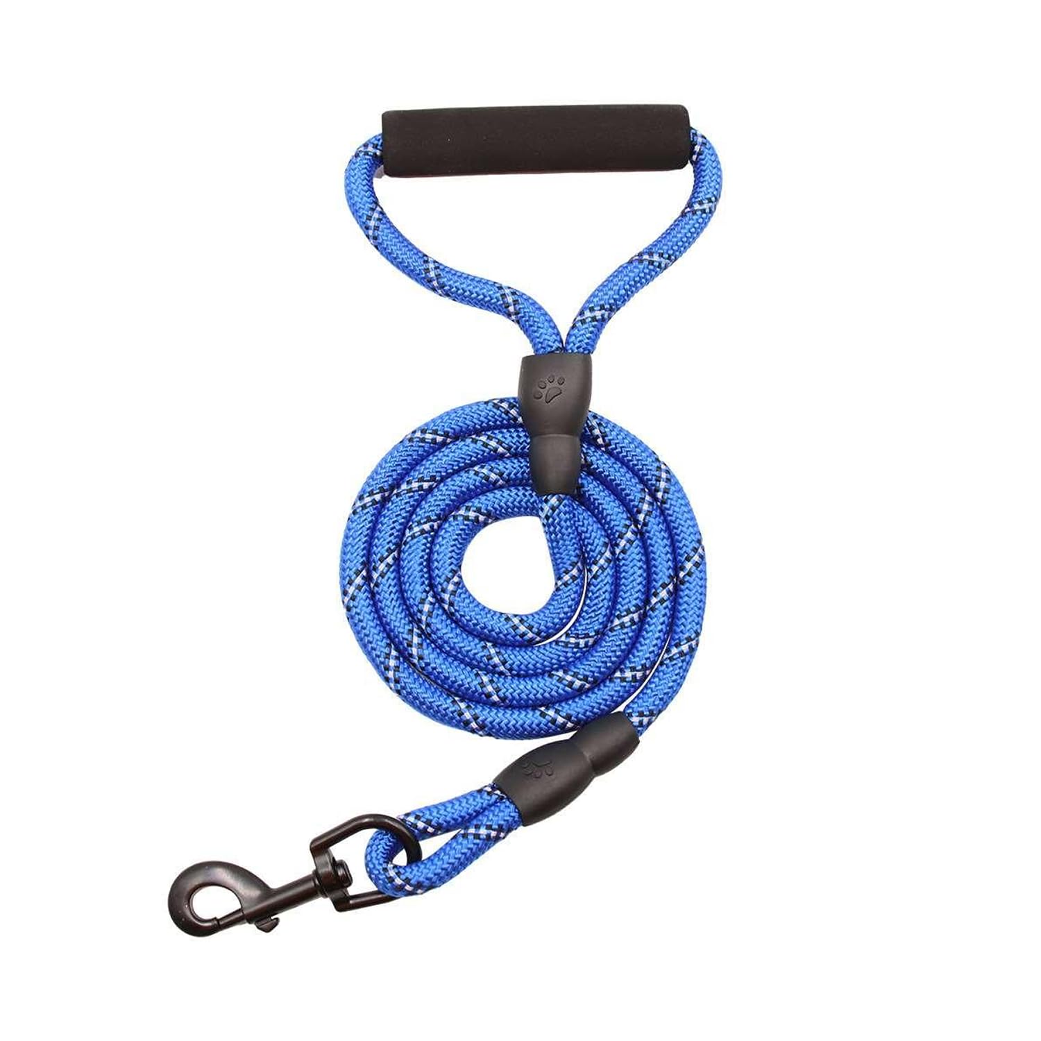 PETBABAS Adjustable Pet Leash for Dogs and Cats| Durable and Comfortable| Strong Nylon with Padded Handle| Straps Dogs Perfect for Harness and Neck Collar Belts ((D-Shape) 1/3 inch x 4 feet, Blue) (B0D8PZK7J3) Amazon Price History, Amazon Price Tracker