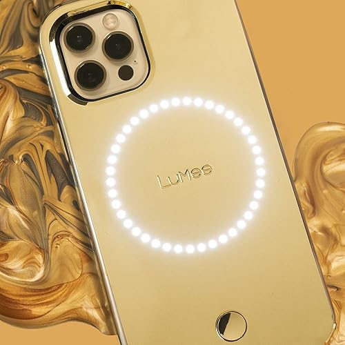 Miniatura 6 de LuMee HALO by Case-Mate - Funda iluminada para selfie para iPhone 12 y iPhone 12 Pro (5G), iluminación delantera y trasera, 6.1 pulgadas, halo dorado