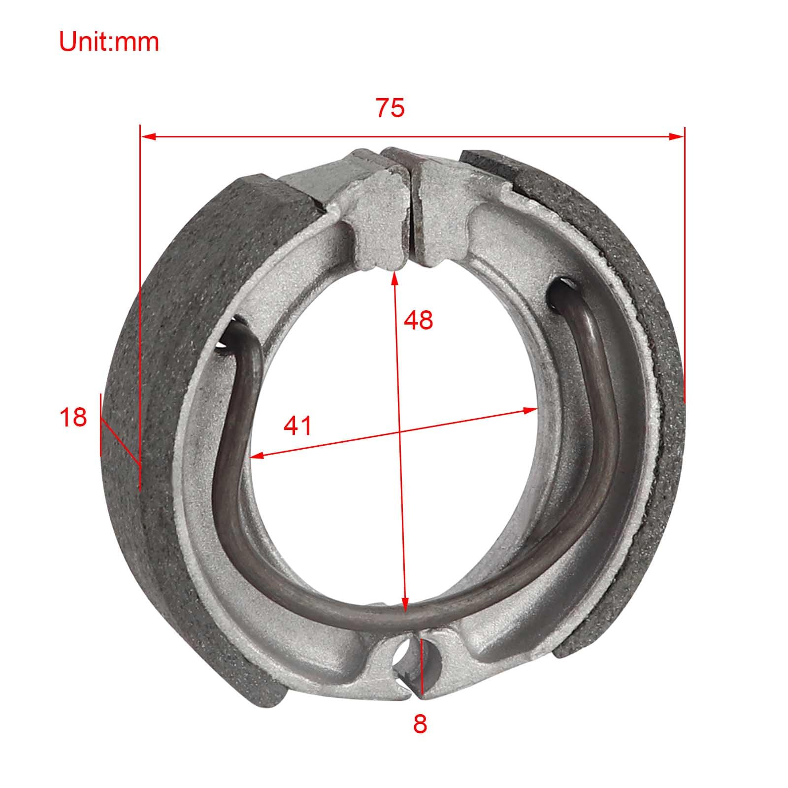 Wai Danie Front Rear Brake Shoe Brake Pad Compatible with