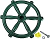 Pirate Ship Wheel, Outdoor Toy, Outdoor Play Equipment Swing, Play Accessory for Swingset Tree House, green