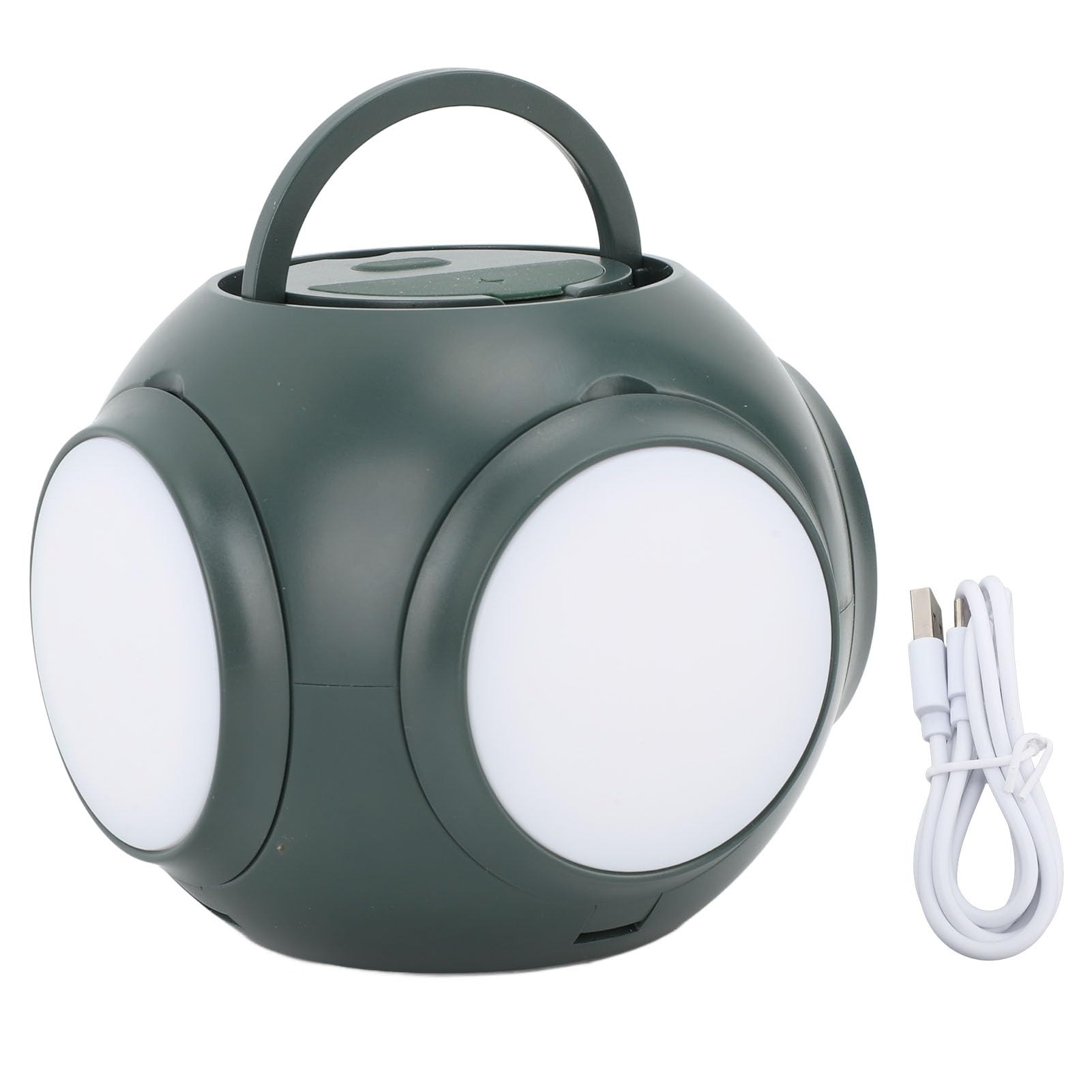 Luce da Campeggio Portatile, Lanterna da Campeggio a LED Ricaricabile USB 10000mAh Power Bank Lanterna di Emergenza Torcia per Interruzioni di Corrente di Emergenza, Verde
