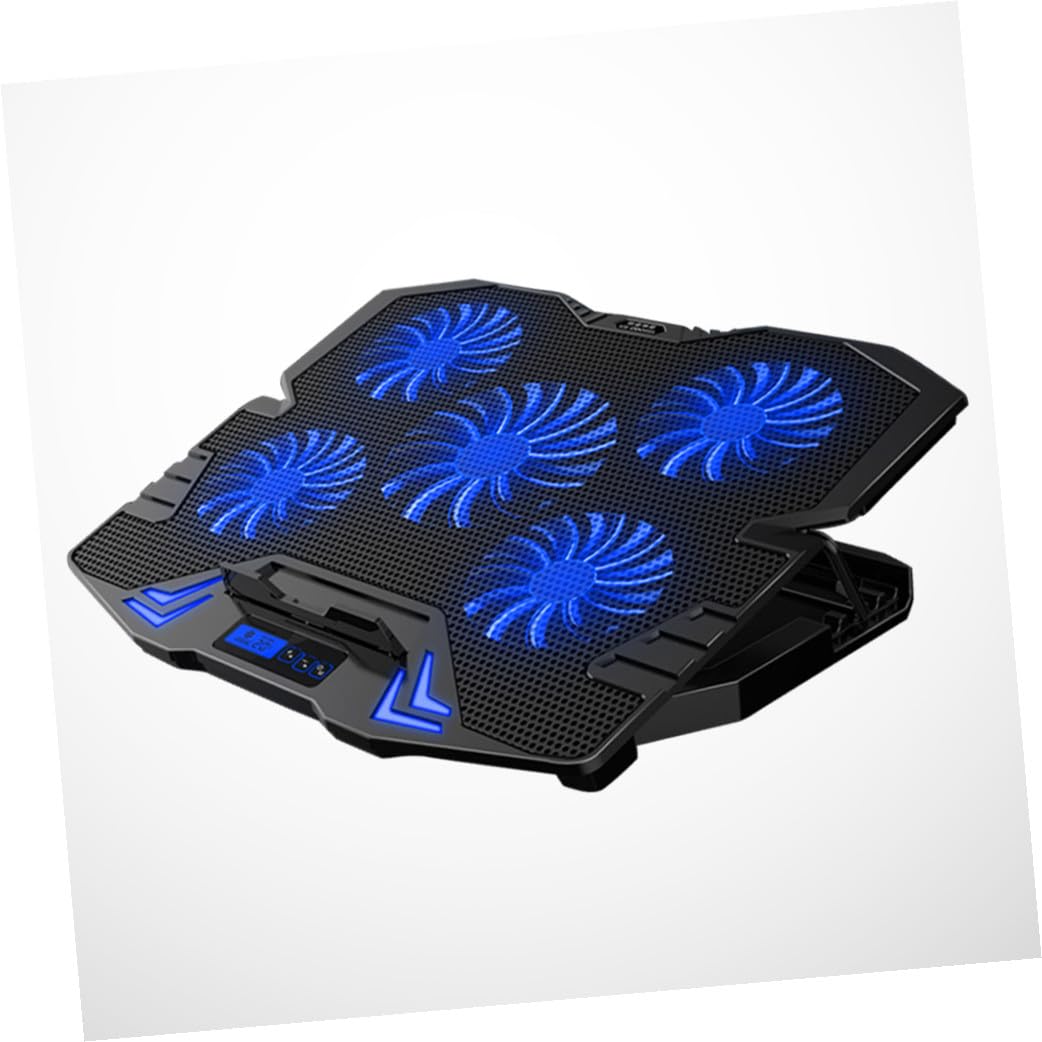 OSALADI Refroidisseur Silencieux pour Ordinateur Portable avec Ventilateurs Contrôle Tactile Dissipation Thermique pour Modèles Noirs