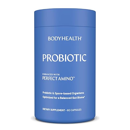 BodyHealth Probiotic Enhanced with PerfectAmino for Women and Men, Spore