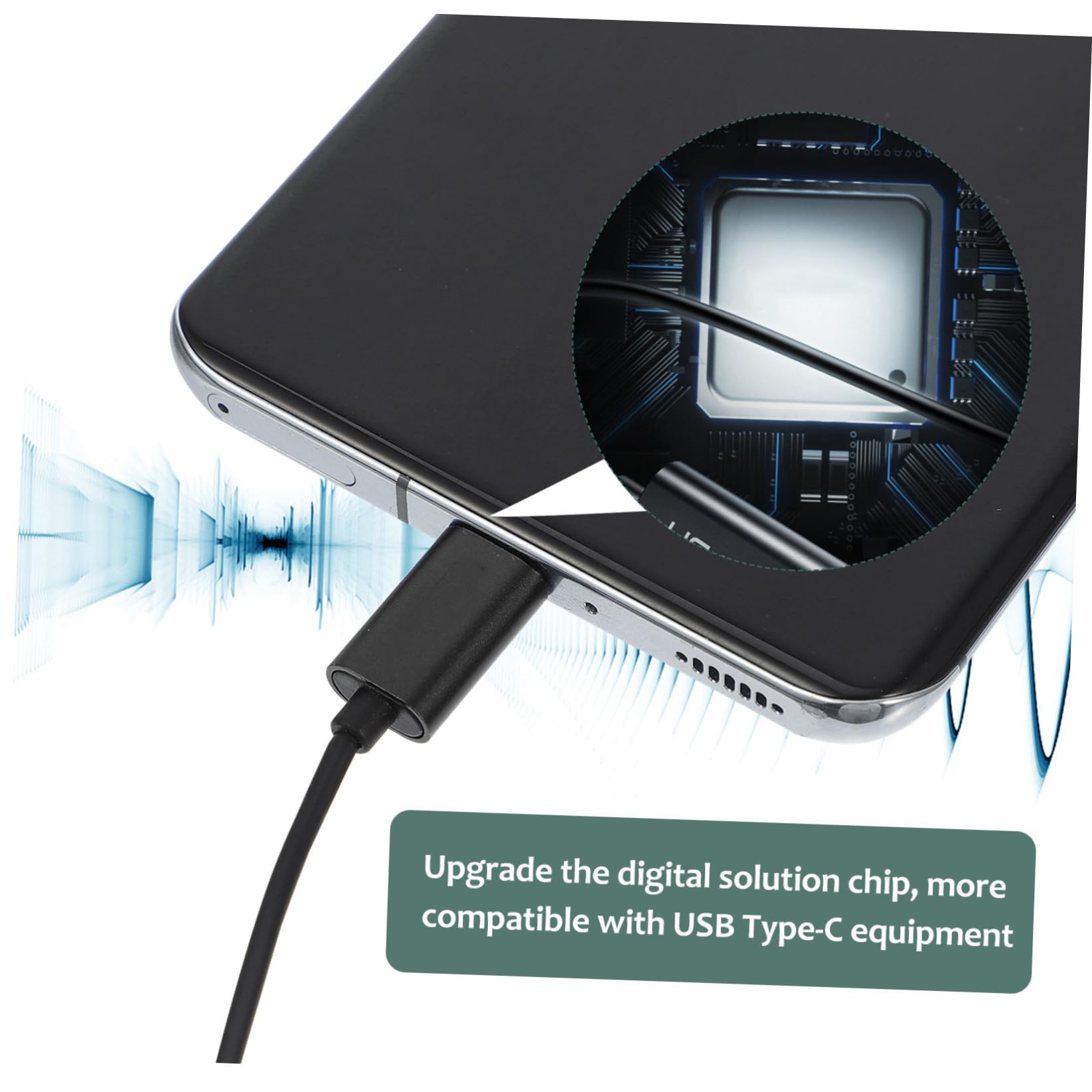 Uonlytech 3pezzi Cuffie Usb c In-ear Con Controllo Volume e Microfono Isolamento Acustico Per Tablet e Smartphone Suono Di Alta Definizione e Cancellazione Rumore Ergonomiche e Leggere Per