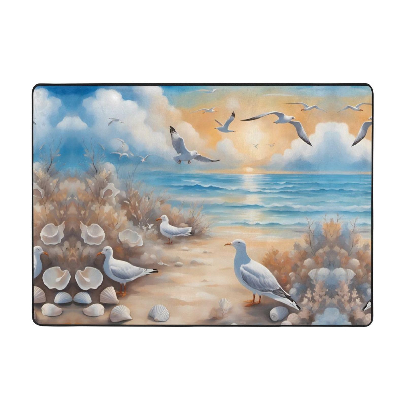 Tapis de sol en flanelle resistant aux taches grand tapis chambre et salon