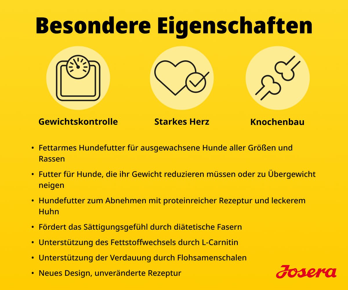 Josera Adult Light & Vital Trockenfutter für Hunde, 48,99