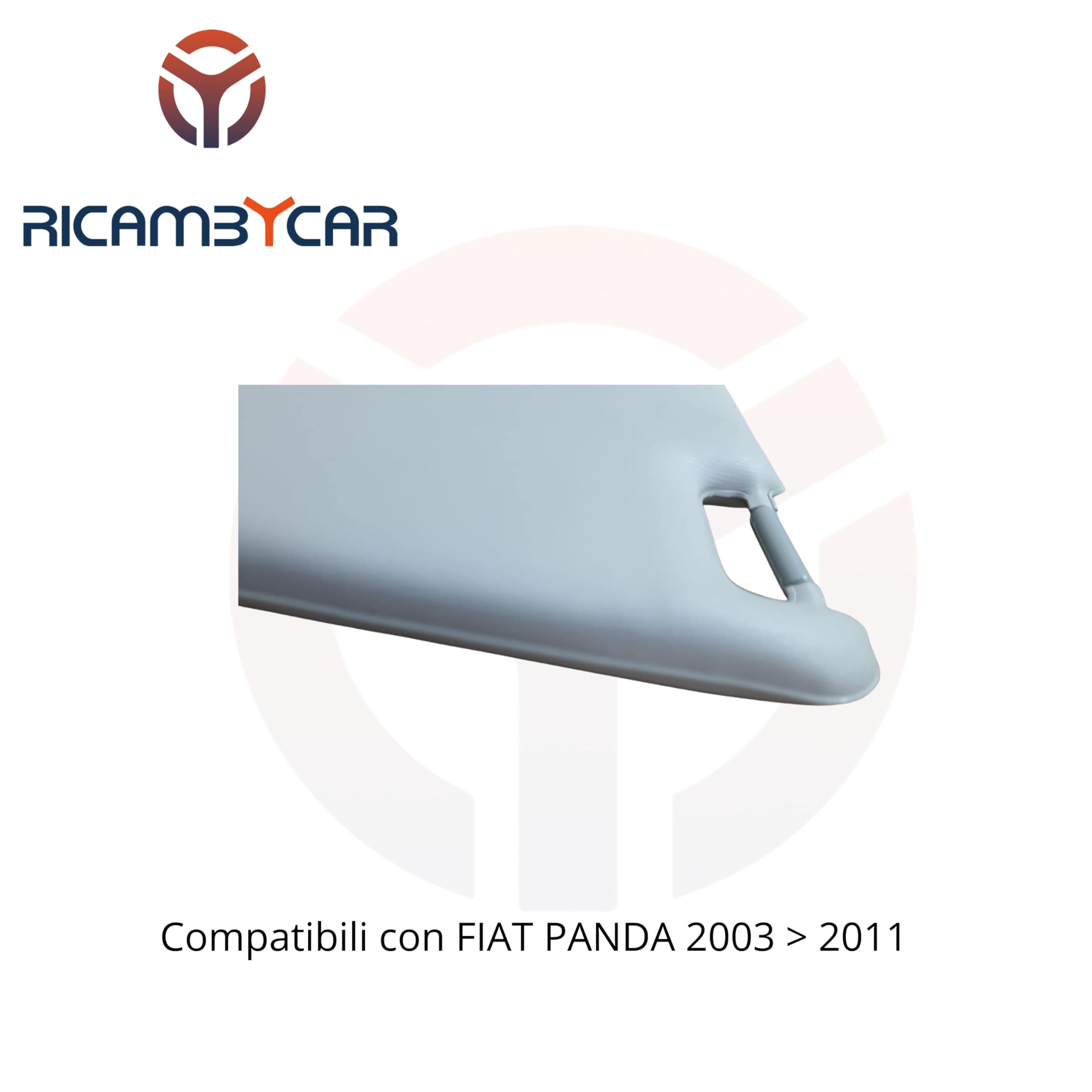 Aletta Parasole con Specchio, Pantina Compatibile con FIAT PANDA (169) dal 2003 al 2011 (Coppia)