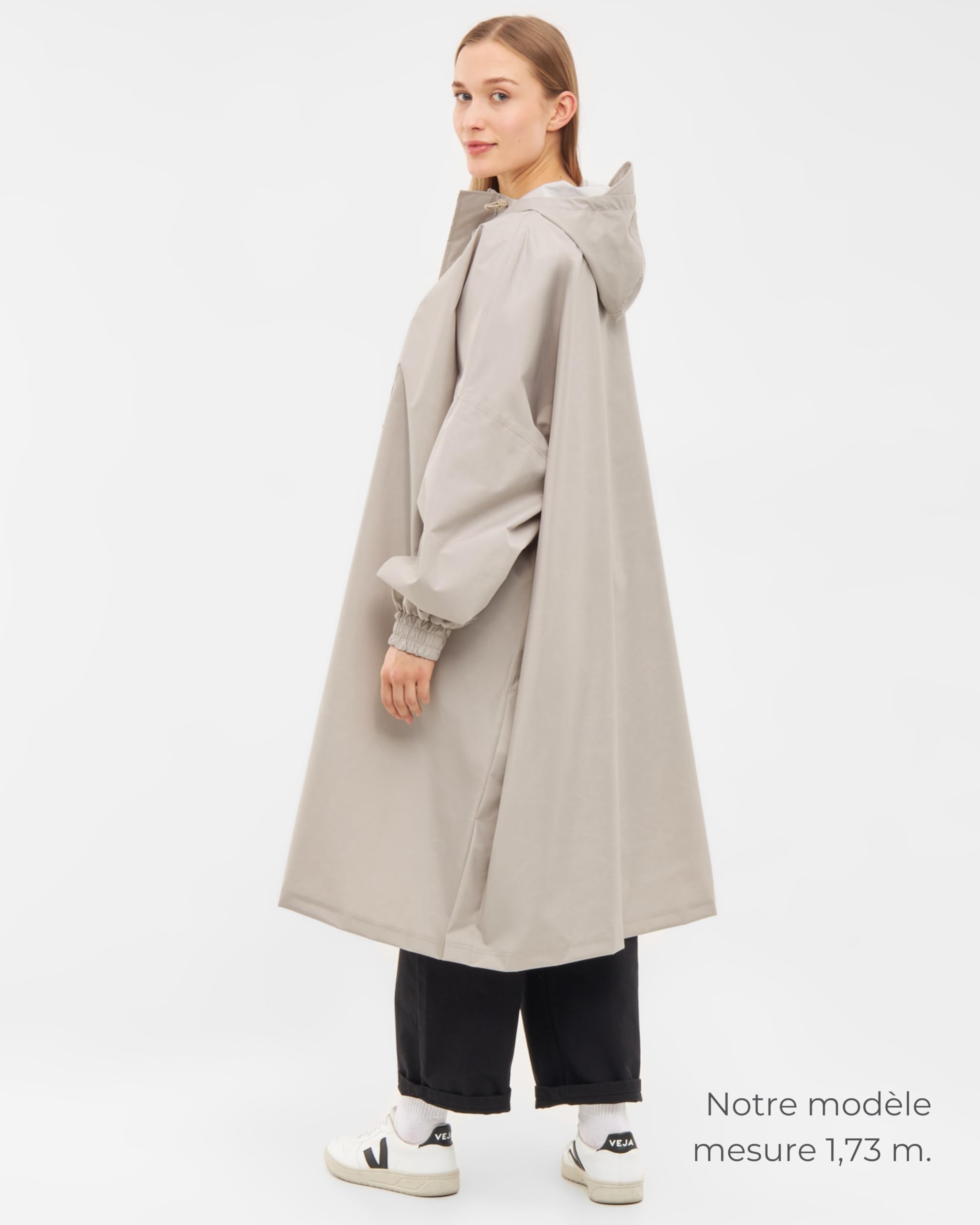 LARKSON Poncho de Pluie Femmes Hommes - Lykke - Imperméable Unisexe pour Vélo Outdoor Festival - 10.000mm Colonne d'Eau - Veste de Pluie Étanche avec Capuche & Coutures Soudées