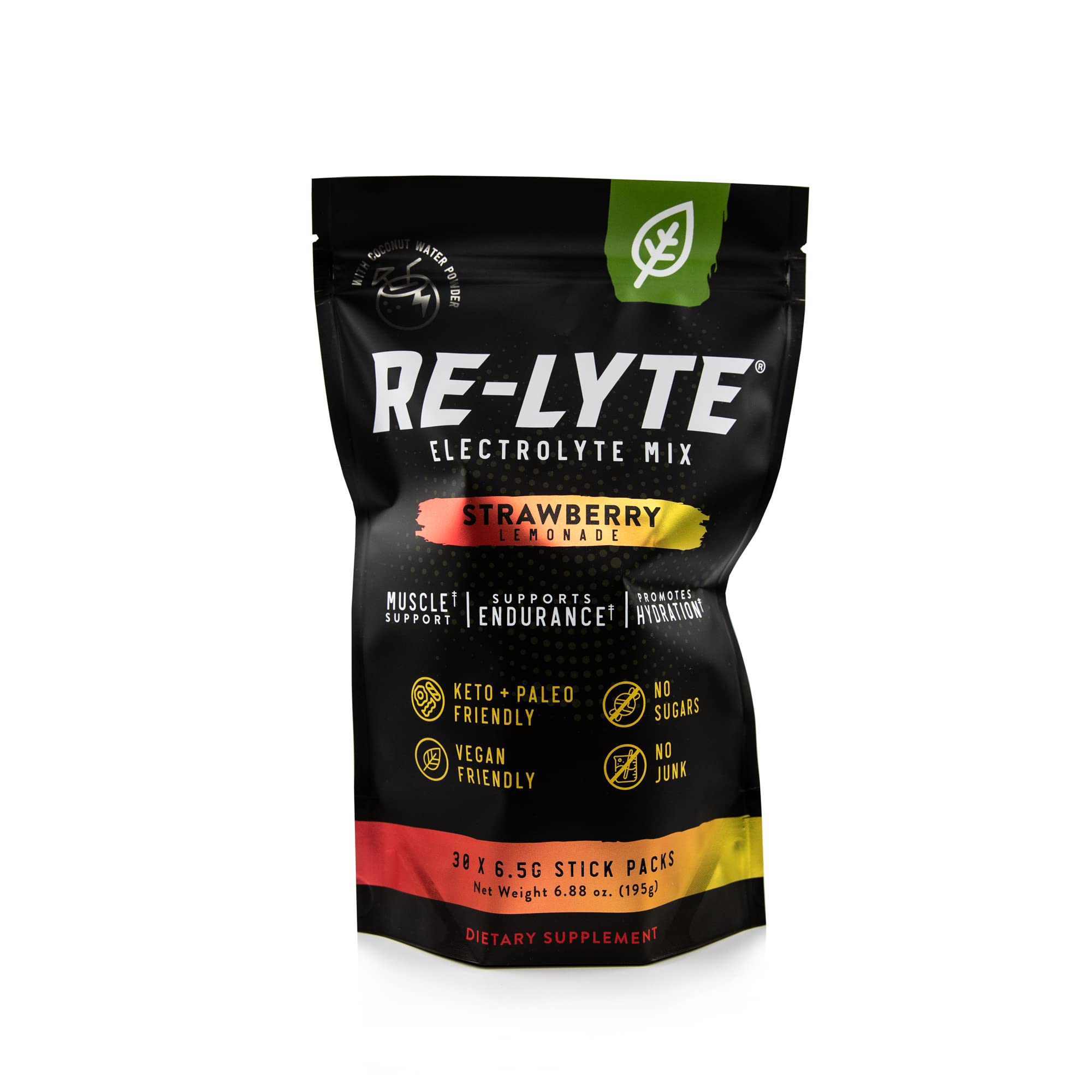 Buy REDMOND ReLyte Hydration Electrolyte Drink Mix (Strawberry Lemonade) 30 Stick Packs Online