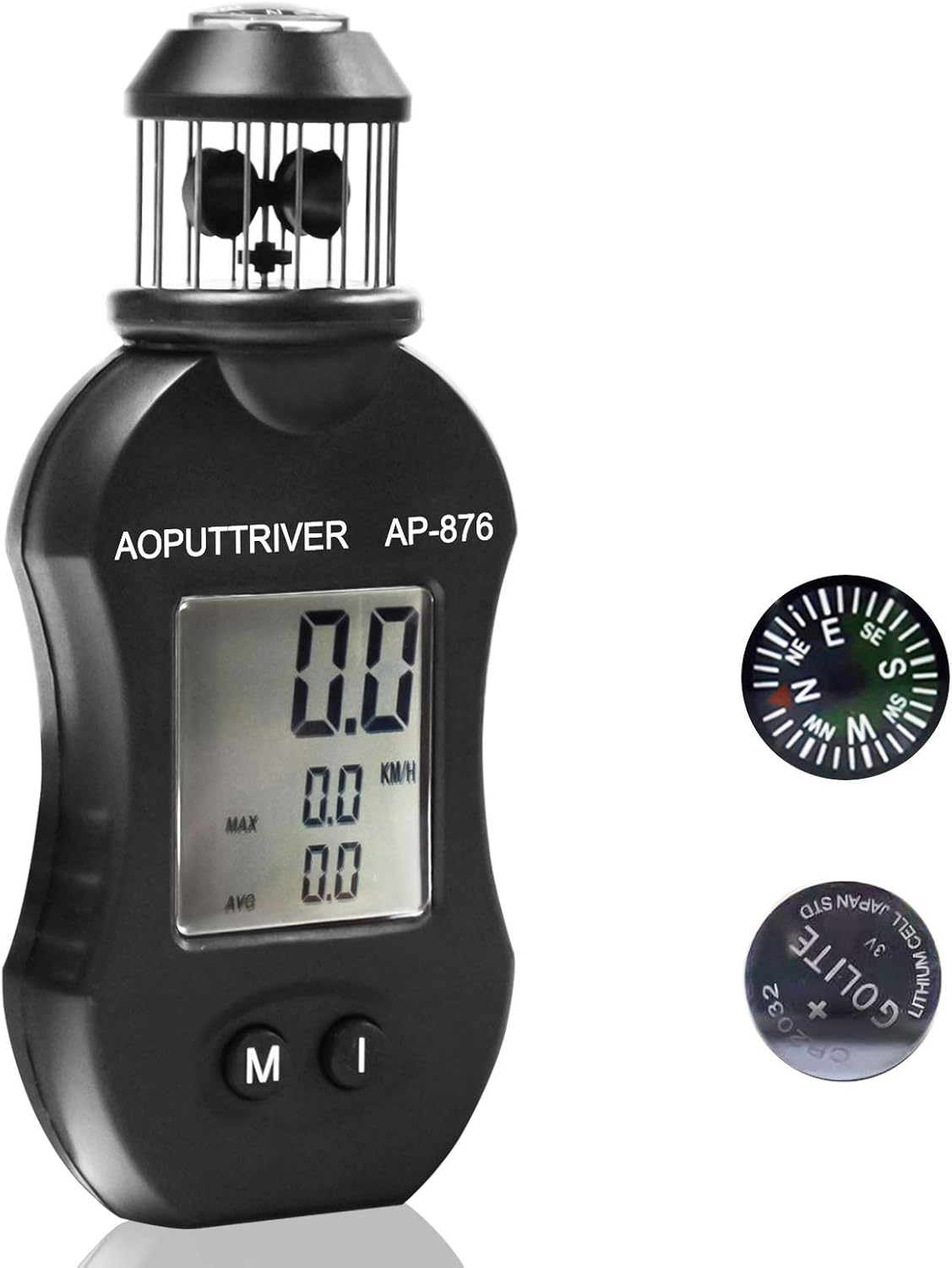 Anemometer Handheld, Wind Cup Anemometer AP876 Digital Wind Speed