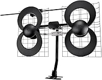 Antennas Direct ClearStream 4V TV Antenna: 70+ Mile Multi-Directional UHF/VHF Indoor/Outdoor for 4K 8K UHD NEXTGEN TV w/ 20" Mast